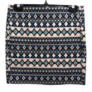 H&M Divided Tribal Print Mini Skirt